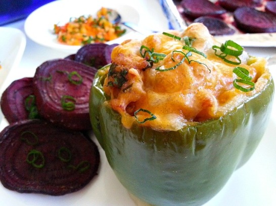 stuffed-bell-peppers-capsicum-with-ground-chicken-xacuti-masala-ingredients-spicy-healthy-cheese-topping